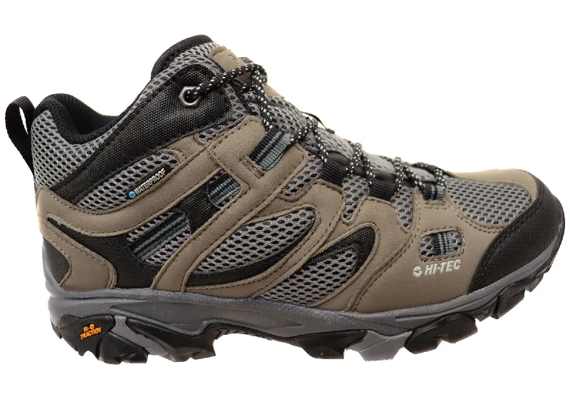 Men's Comfortable Boots Hi Tec Mens Comfortable Ravus Vent Mid Waterproof Hiking Boots