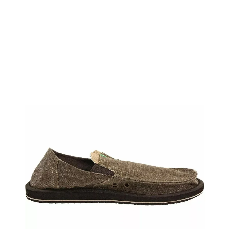 Men's Soft Shoes Men's Shoes Sanuk PICK POCKET Slip On Sidewalk Surfer Loafers SMF1032 BROWN Men's Soft Shoes Men's Shoes Sanuk PICK POCKET Slip On Sidewalk Surfer Loafers SMF1032 BROWN