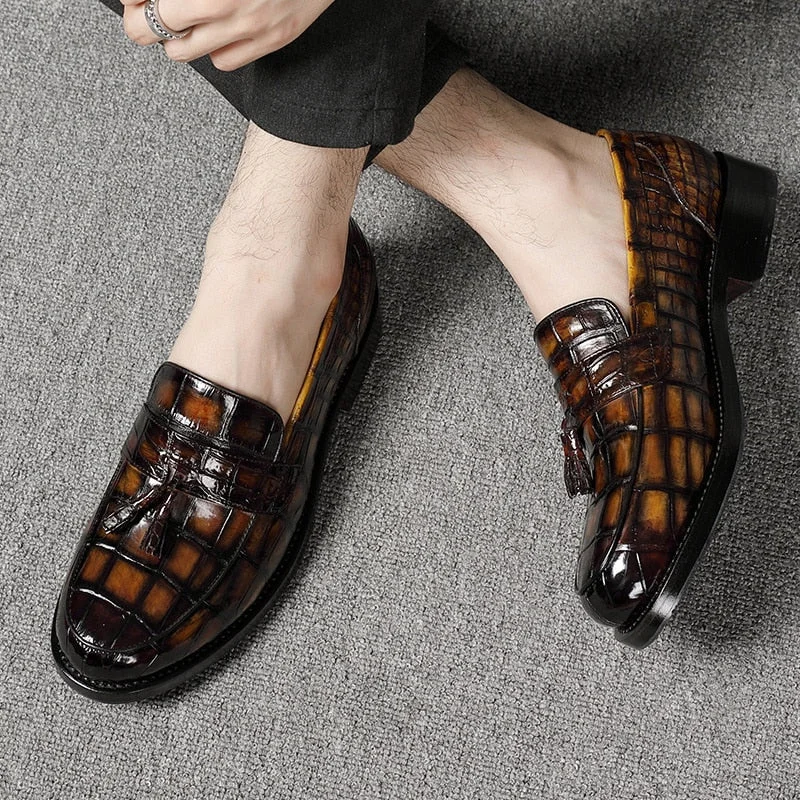 Men's Casual Shoes Men's Winter Genuine Leather Wear Resistant Fashion Designer Loafers Men's Casual Shoes Men's Winter Genuine Leather Wear Resistant Fashion Designer Loafers