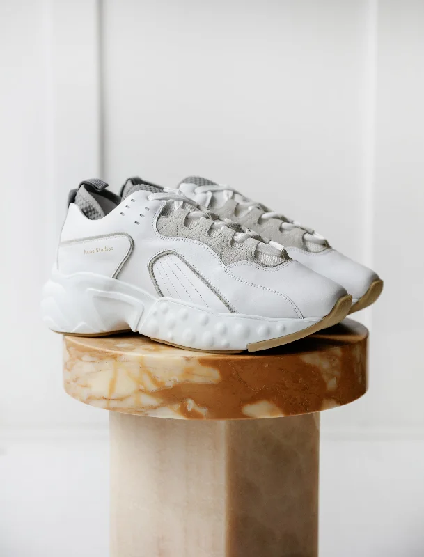 Men's Slip-Resistant Shoes Rockaway Leather White