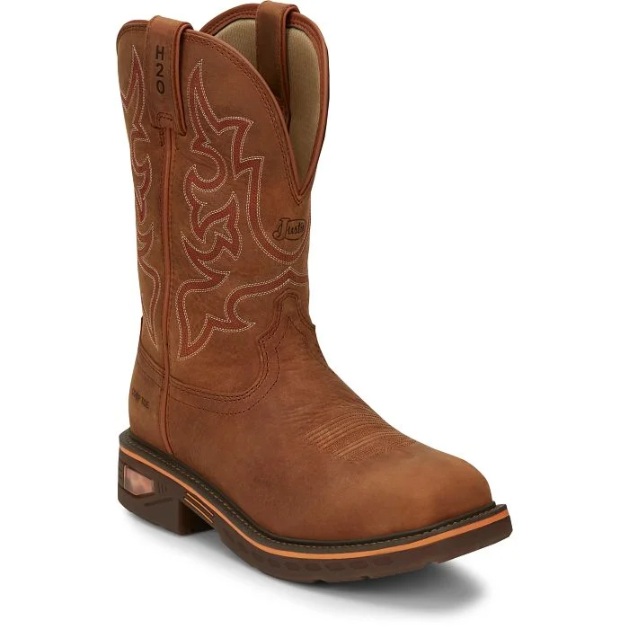 Men's Odor-Resistant Shoes Justin Mens Resistor Nano Composite Toe Work Boots Style CR4016 Men's Odor-Resistant Shoes Justin Mens Resistor Nano Composite Toe Work Boots Style CR4016