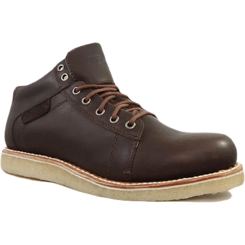 Lightweight Breathable Shoes For Men Superlamb Mens Leather Lace-Up Chukka Boots