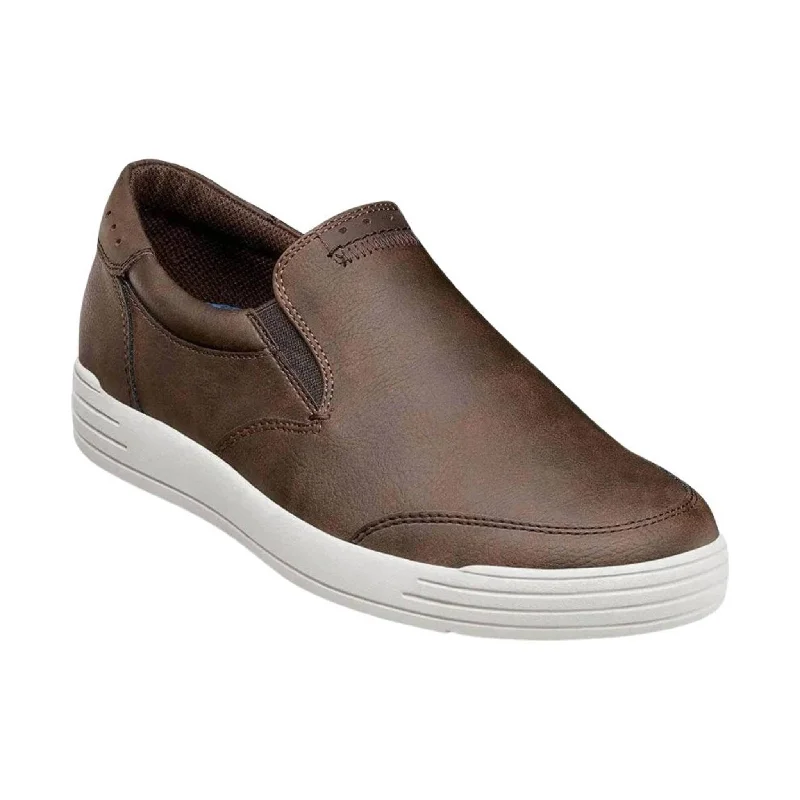 Men's Shock-Absorbing Shoes Nunn Bush Men's City Walk Slip On - Brown - ONLINE STORE CREDIT/EXCHANGE ONLY
