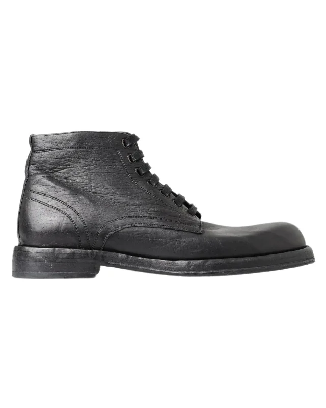 Men's Modern Shoes Dolce & Gabbana Horse Leather Perugino Boots