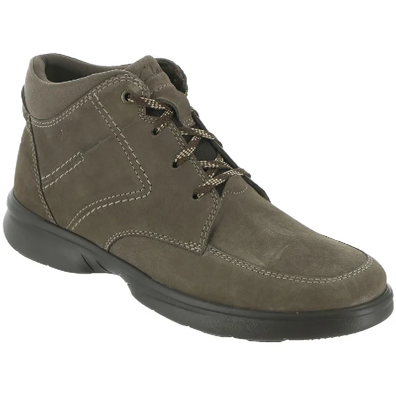 Men's Versatile Shoes Clarks Mens Bradley Mid Leather Ankle Combat & Lace-up Boots