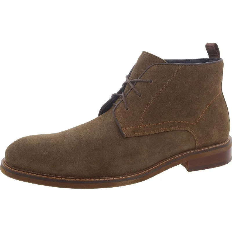 Men's Flexible Sole Boots Steve Madden Mens Yvor Suede Ankle Chukka Boots