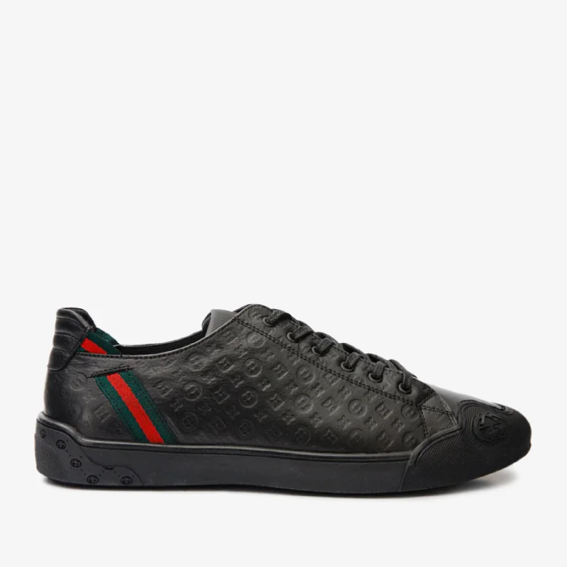 Men's Supportive Boots The Getto Black Leather Men Sneaker Final Sale!