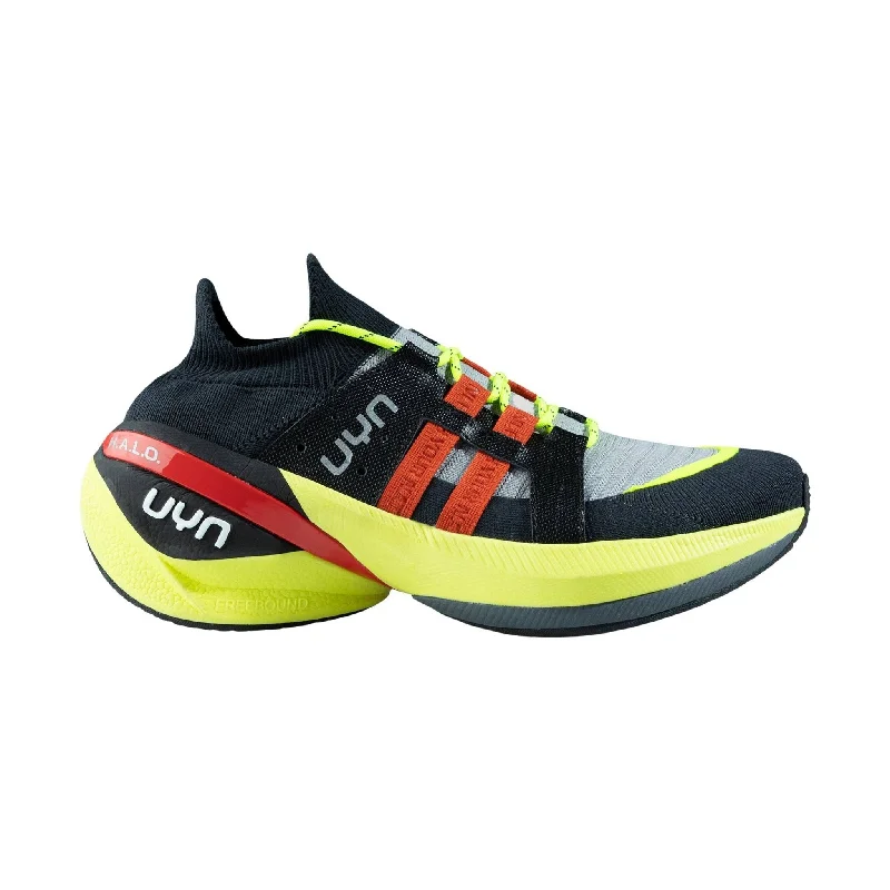 Lightweight Breathable Shoes For Men UYN Men's Synapsis Running Shoes - Anthracite/Orange Lightweight Breathable Shoes For Men UYN Men's Synapsis Running Shoes - Anthracite/Orange