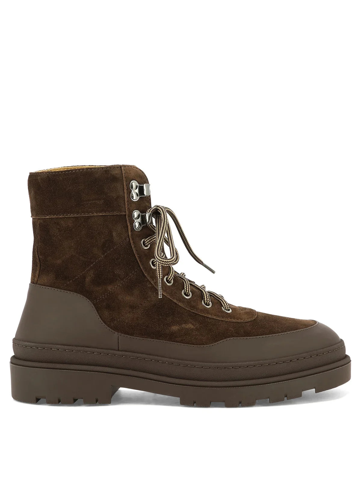 Men's Stylish Shoes Brunello Cucinelli Mens Lace-Up Boots in Dark Brown