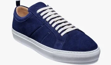 Men's Trendy Shoes Barker Greg Sneaker - Navy Suede
