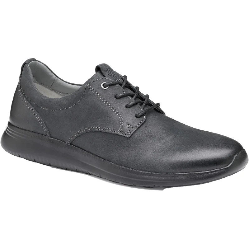 Men's Durable Shoes Men's Johnston & Murphy Amherst Plain Toe Black Oiled Leather