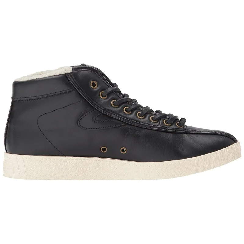 Comfortable Shoes For Men Nylite HI2 Leather Sneaker (Black)