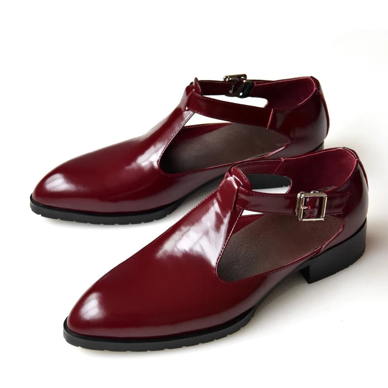 Men's Versatile Shoes Men's Summer Wedding Party Solid Pattern Buckle Strap Dress Shoes Men's Versatile Shoes Men's Summer Wedding Party Solid Pattern Buckle Strap Dress Shoes