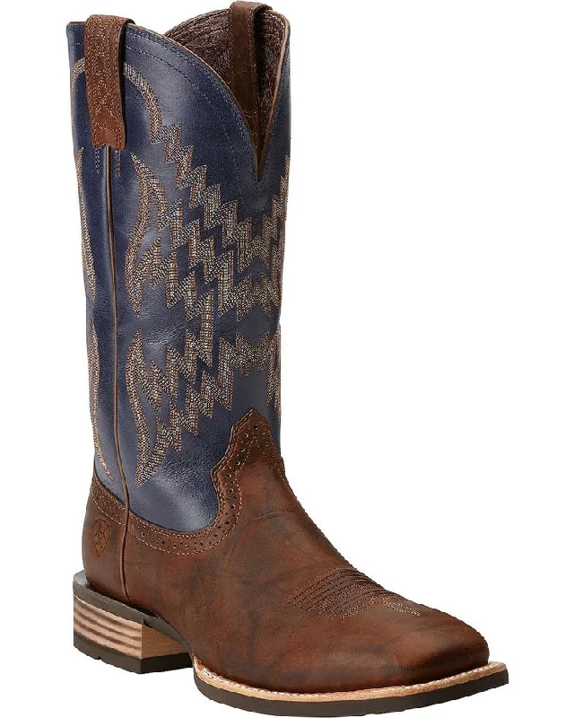 Men's High-Quality Boots Ariat Tycoon Square Toe Cowboy Boots Style 10014053