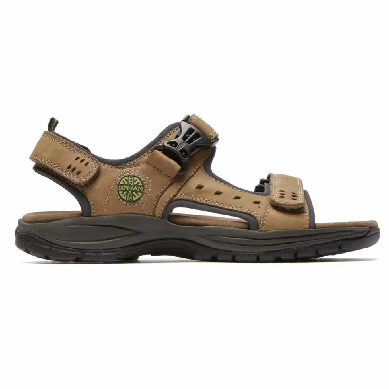 Men's Modern Boots Dunham Men's Nolan Adjustable Sandal Newport Brown 4E