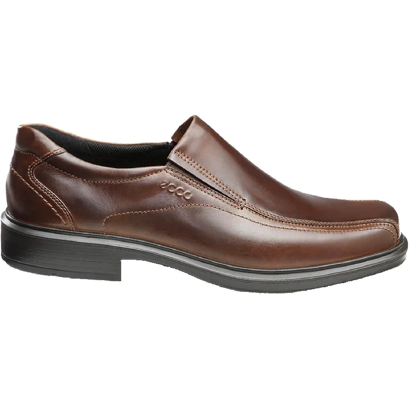 Men's Classic Boots Men's Ecco Helsinki Bike Toe Slip-On Cocoa Brown Leather