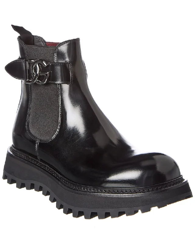 Clearance Sale On Men's Shoes Dolce & Gabbana Bernini Leather Boot