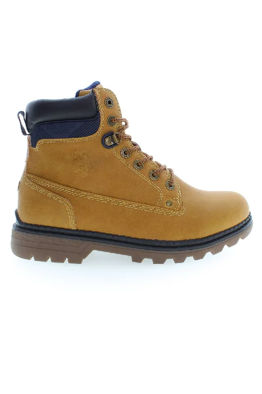 Men's Anti-Slip Boots U.S. POLO ASSN. Beige Polyester Men Men's Boot
