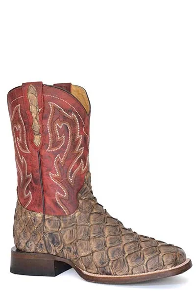 Men's Anti-Slip Boots Stetson Mens Predator Pirarucu Boots Style  12-020-8818-3881