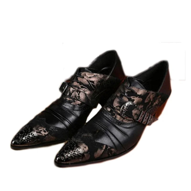 Huge Savings On Trendy Shoes Men's Japanese Style Leather Floral Buckle Pointed Toe Dress Shoes Huge Savings On Trendy Shoes Men's Japanese Style Leather Floral Buckle Pointed Toe Dress Shoes