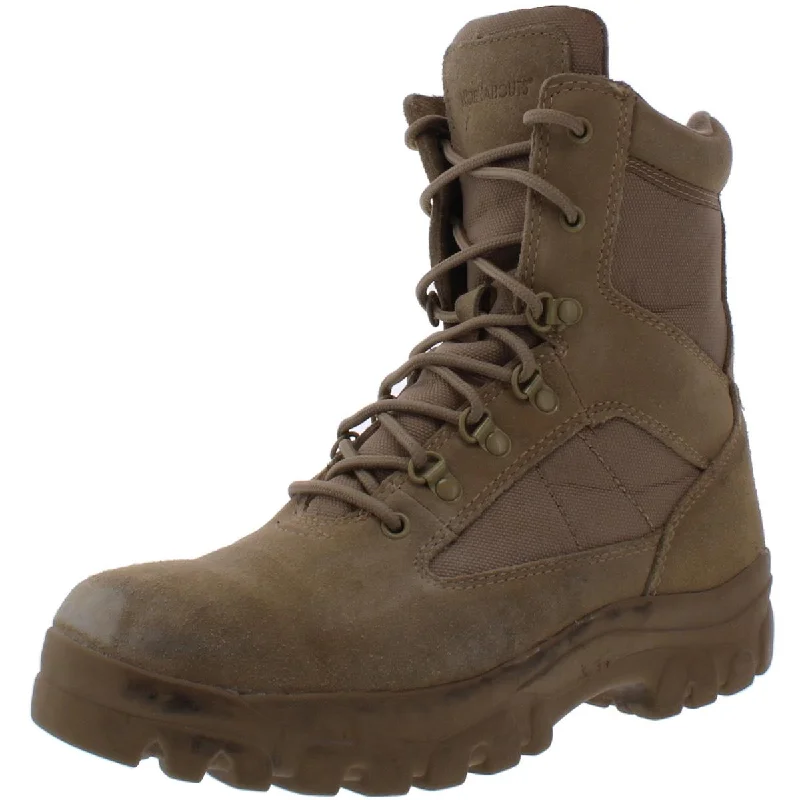 Men's Casual Shoes Walkabout Mens Side Zip Suede Lace-Up Work Boots