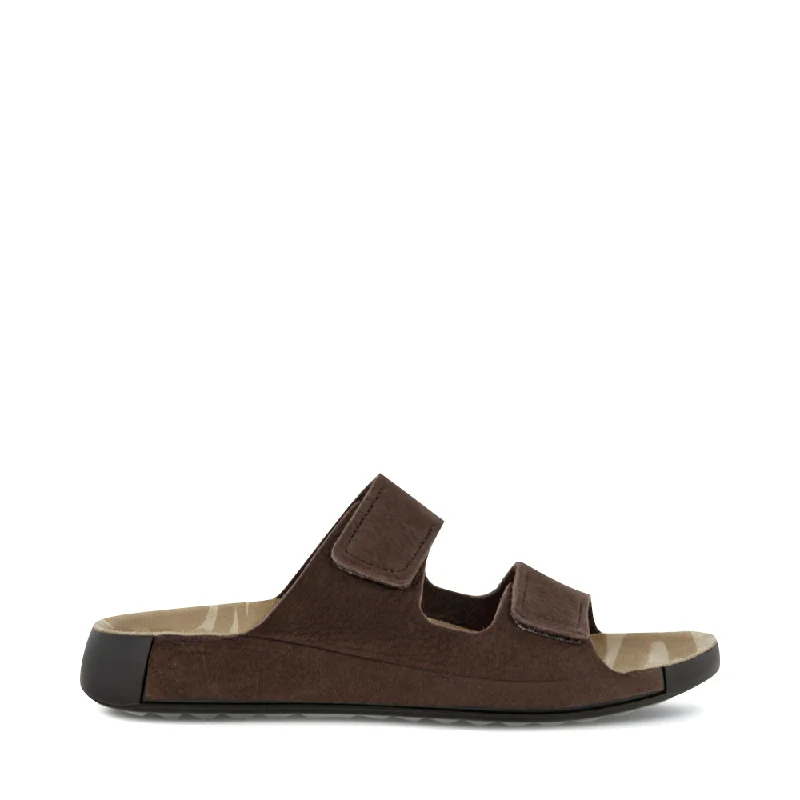 Special Sale On Breathable Shoes Ecco Men's Cozmo Slide Sandal in Mocha Brown