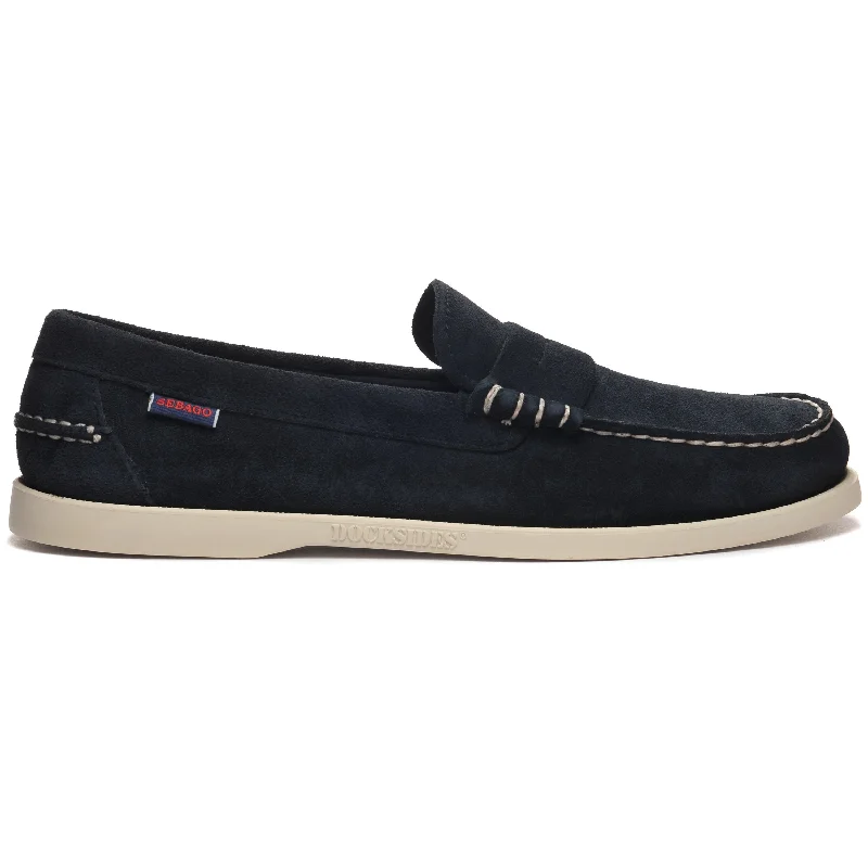 Best Offers On Lightweight And Flexible Shoes Dan Boat Roughout - Blue Universe
