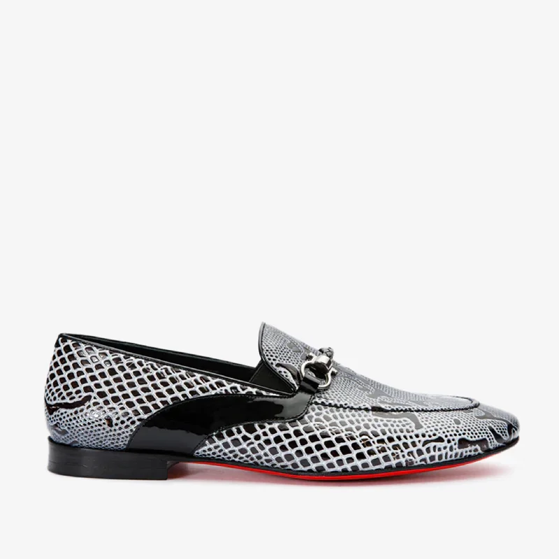 Huge Savings On Trendy Shoes The Milano Black/White Shoe Bit Loafer Men  shoe