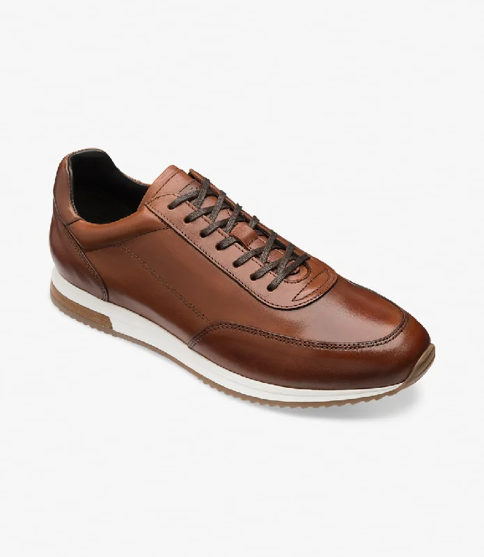Men's Adaptive Fit Boots LOAKE  Bannister - Leather Sneakers - Cedar