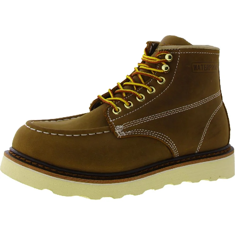 Men's Trendy Shoes ACDSAF Mens Faux Leather Ankle Chukka Boots