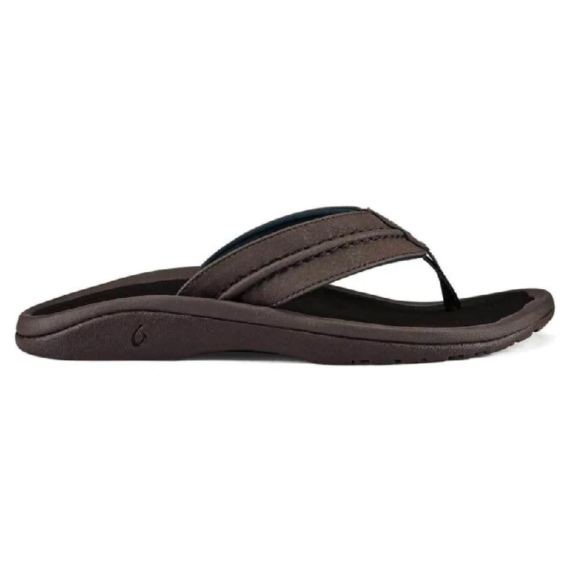 Men's Waterproof Shoes OluKai Hokua Dark Wood Sandal (Men's)