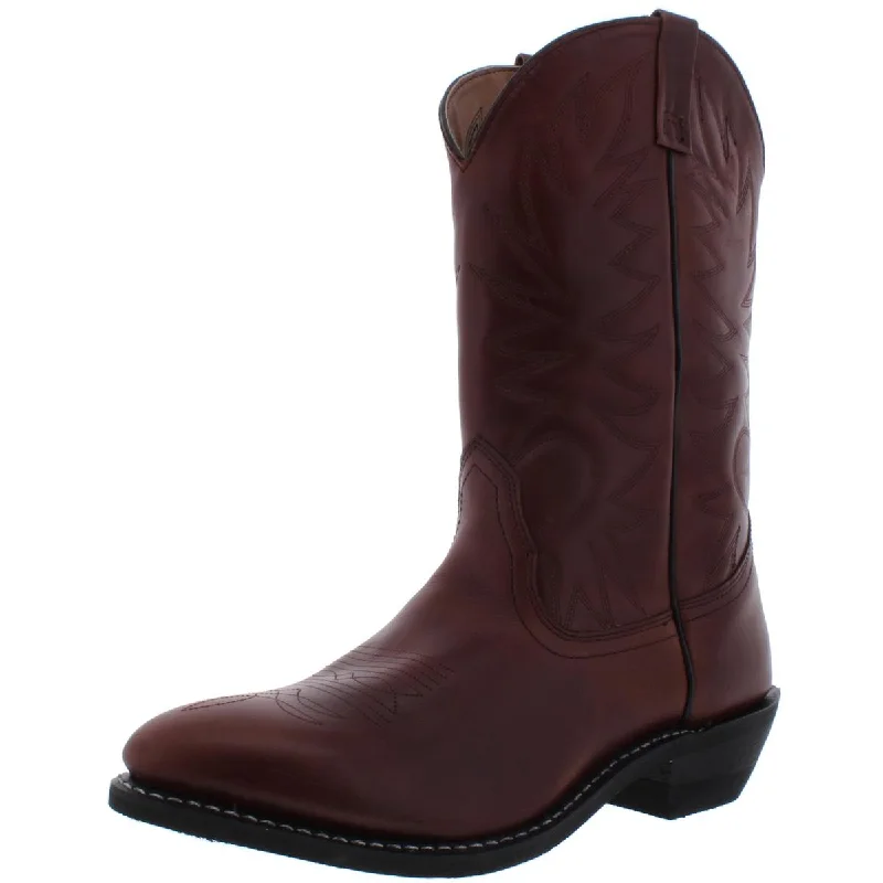 Men's Supportive Shoes Palomino Mens Leather Pull On Cowboy, Western Boots