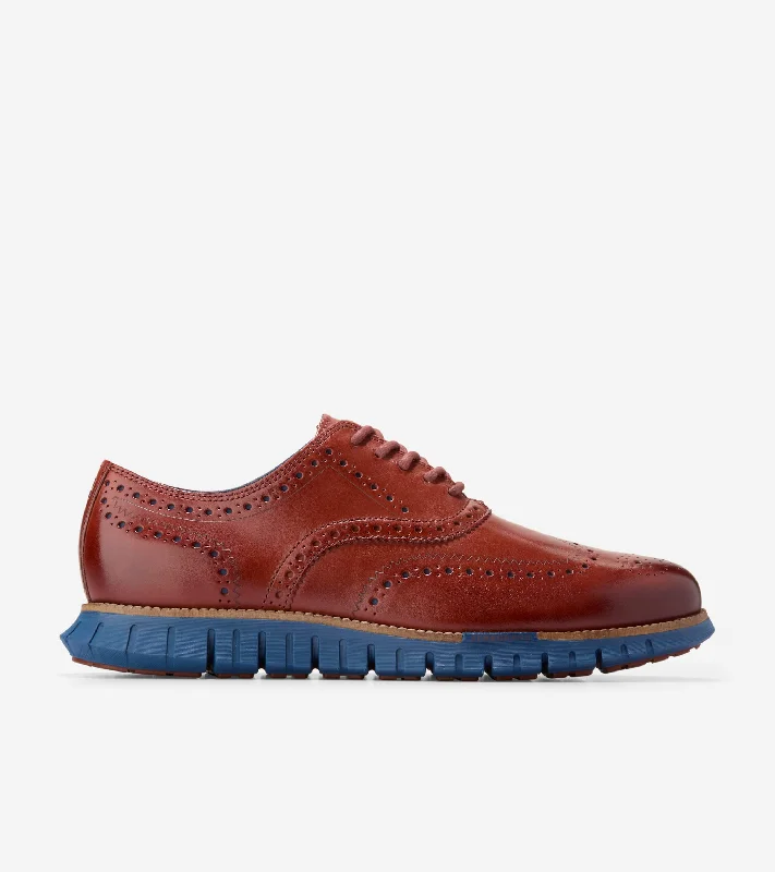 Lightweight Breathable Shoes For Men Men's ZERØGRAND Remastered Wingtip Oxford