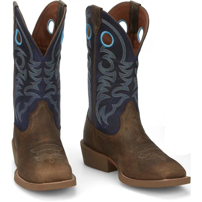 Men's Flexible Sole Shoes Justin Mens Muley Western Boots Style SE7611