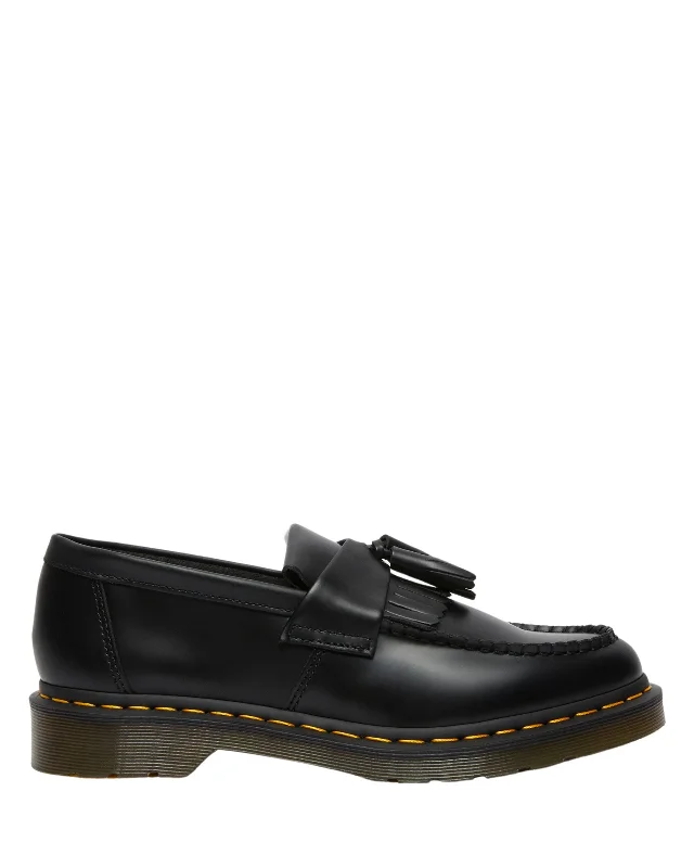 Men's Seamless Design Shoes M Adrian Loafer Black Smooth Leather