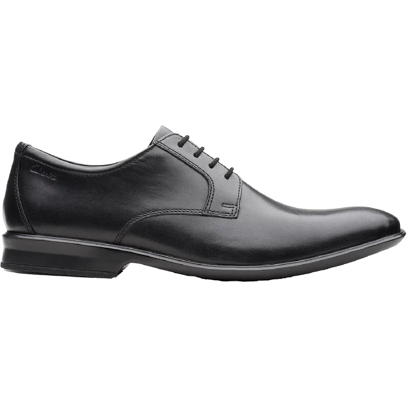Men's Adaptive Fit Boots Men's Clarks Bensley Lace Black Leather