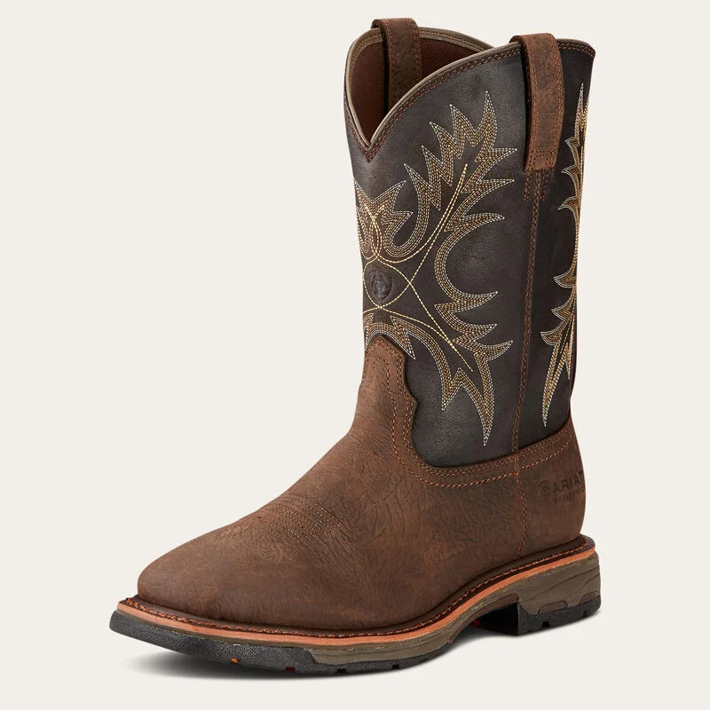 Men's Cozy Boots Ariat Mens WorkHog Waterproof Square Toe Work Boot Style 10017436