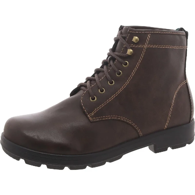 Men's Classic Shoes Eastland Mens Hugo Faux Leather Lace-Up Winter & Snow Boots