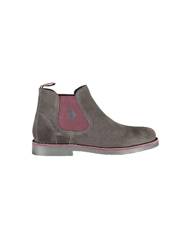 Men's Seamless Design Boots U.S. POLO ASSN. US POLO ASSN Mens Suede Chelsea Boots