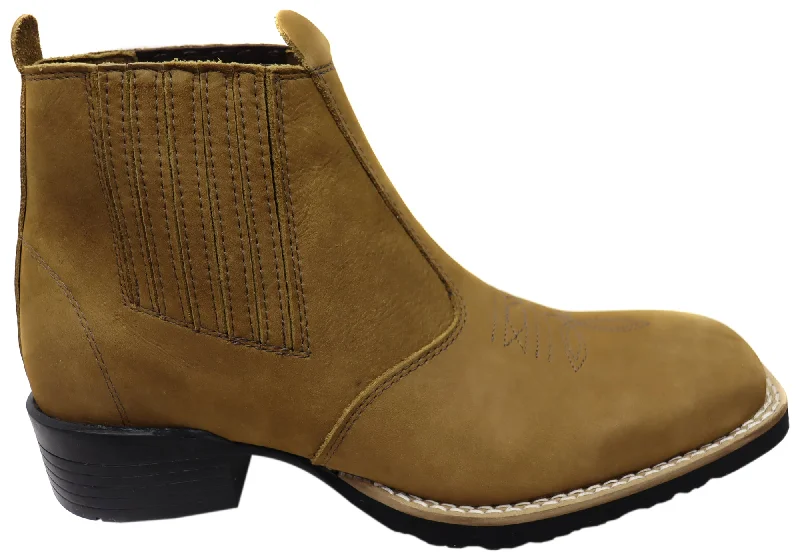 Men's Cozy Boots D Milton Orleans Mens Comfortable Leather Western Cowboy Chelsea Boots Men's Cozy Boots D Milton Orleans Mens Comfortable Leather Western Cowboy Chelsea Boots