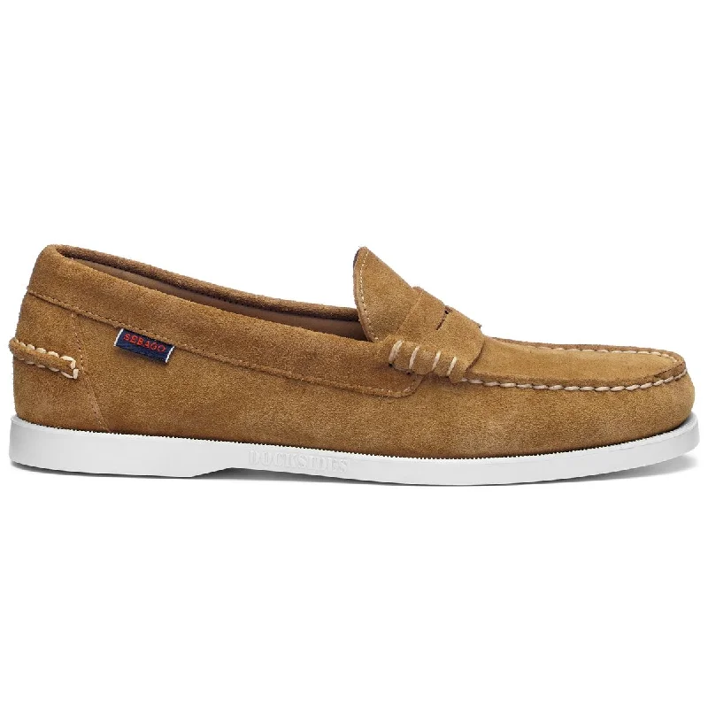 Men's Fashionable Shoes Dan Boat Roughout - Cognac