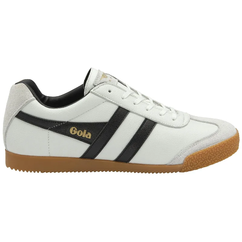 Men's Odor-Resistant Boots Harrier Leather Sneaker (White + Black + Black)