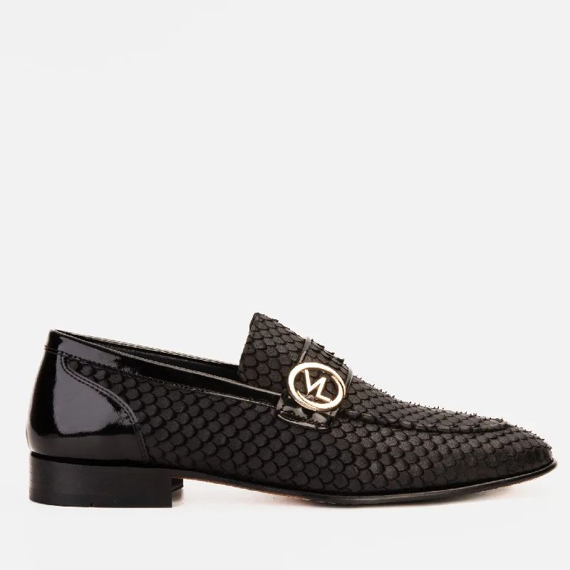 Men's Minimalist Shoes The Monarch Black Leather Men Dress Shoe