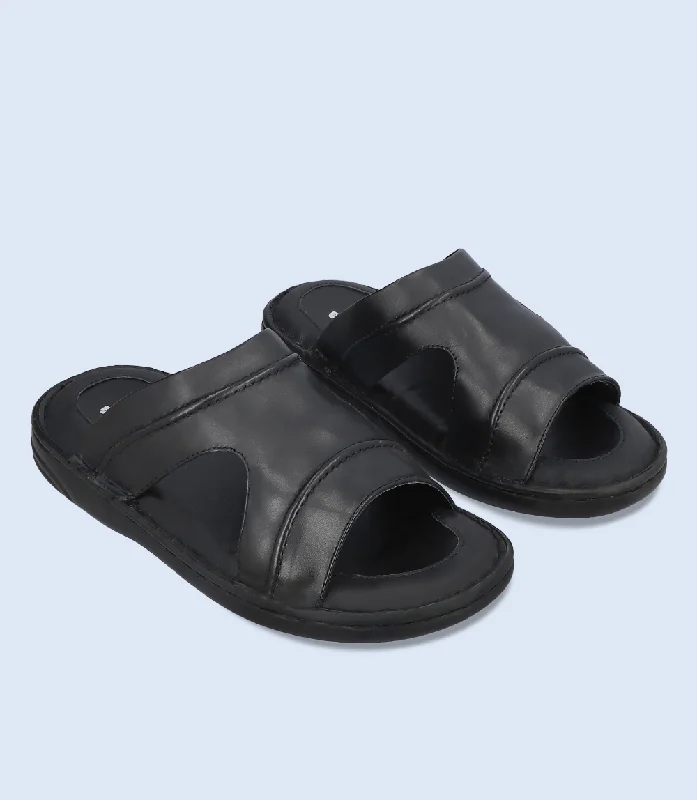 Men's Slip-Resistant Shoes BM5907-BLACK-Men Comfort Slipper