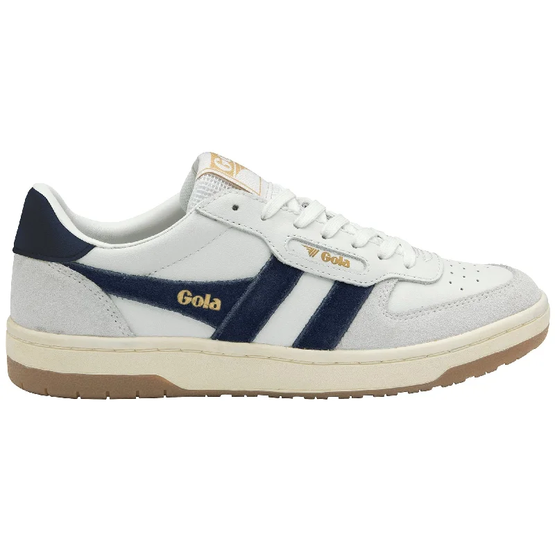 Men's Handcrafted Boots Hawk Sneaker (White + Vintage Blue)