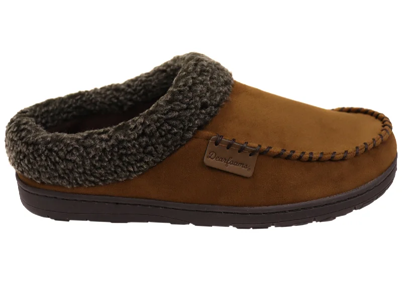 Men's Lightweight Boots Dearfoam Mens Brendan Microfiber Suede Clog with Whipstitch Slippers Men's Lightweight Boots Dearfoam Mens Brendan Microfiber Suede Clog with Whipstitch Slippers
