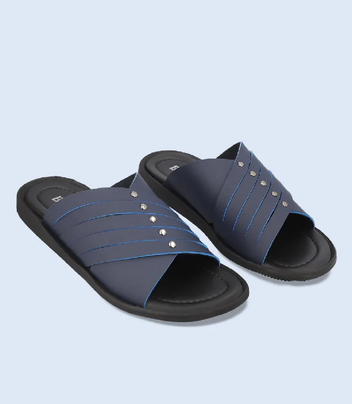 Men's Ergonomic Shoes BM4675-BLUE-Men Slipper