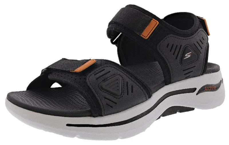 Buy More, Save More On Stylish Shoes Skechers Men's Go Walk Arch Fit Sandal Adjustable Outdoor Sandals Buy More, Save More On Stylish Shoes Skechers Men's Go Walk Arch Fit Sandal Adjustable Outdoor Sandals