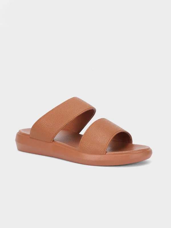Clearance Sale On Men's Shoes Mens "QATADA" Dual Strap Casual Slippers