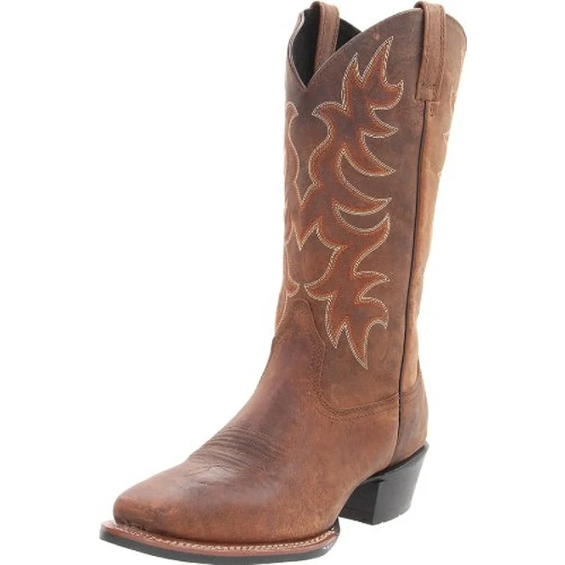 Men's Casual Boots Laredo Mens Tucumcari Leather Square Toe Cowboy, Western Boots
